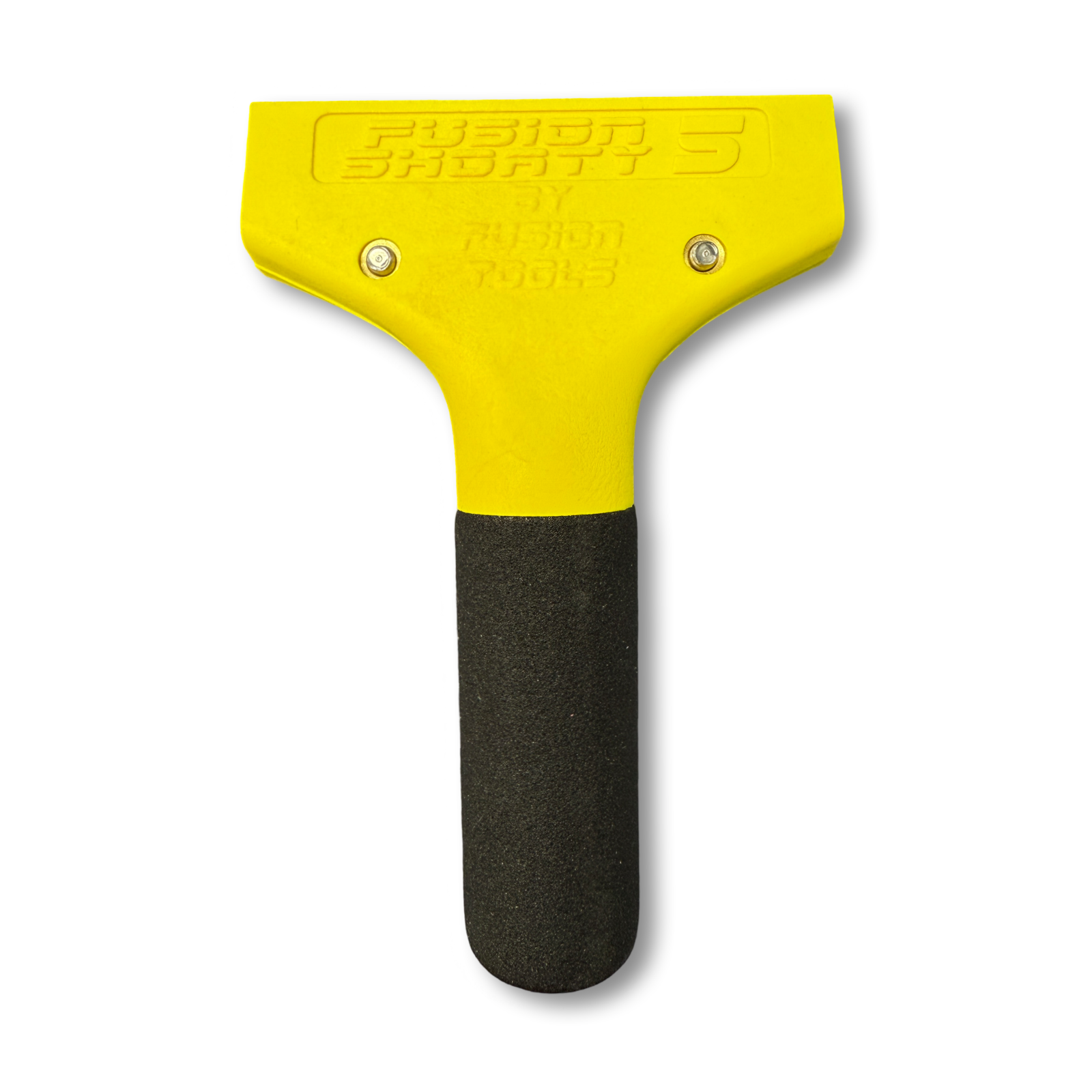Fusion Shorty Squeegee Handle – Yellow And Coral