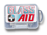 100g detailing clay bar with clear plastic storage case and parchment liner, designed for glass and window tint prep.